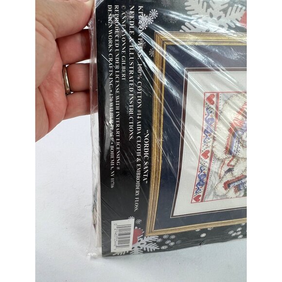 Nordic Santa Vintage Design Works Counted Cross Stitch 5446 12 x 16 New - Picture 2 of 3